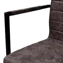 Avis vidaXL Chaises à manger cantilever lot de 4 marron similicuir