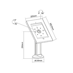 Avis Support de table avec serrure pour tablette iPad 2/3/4/Air/Air2 Maclean MC-677