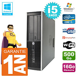 PC HP 6200 SFF Intel i5-2400 RAM 16Go Disque 500Go Graveur DVD Wifi W7 · Occasion 