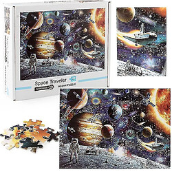 Universal 1000 pièces Puzzle Illustration Compression Puzzle éducatif Jouet, Space Traveler Puzzle