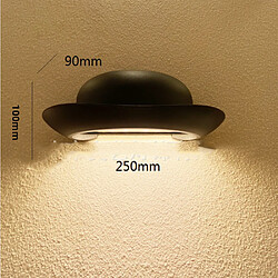 Acheter Universal 12W LED Aluminium Extérieur Imperméable Cap LED Extérieur Villa Applique Idée Amazon LED Applique (Lumière chaude)