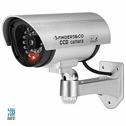 Riff RF-IR1 CCTV IR caméra factice de sécurité extérieure pour la maison avec lumière rouge clignotante 2x pile AA blanc