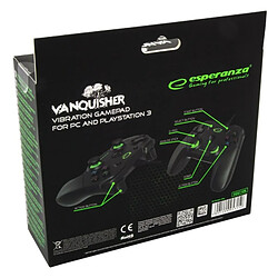 Contrôle des jeux Esperanza Vanquisher GX550 USB 2.0 Noir PC PlayStation 3