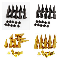 40x 10x25mm Grand Cône D'arbre Pointes Punk Rivets Vis Pointes Pour Artisanat DIY