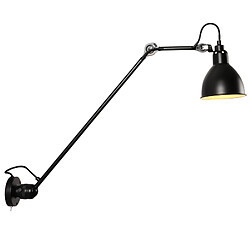 Universal Lampe murale moderne simple rétro balançoire télescopique nordique double lampe murale salon chambre lit éclairage luminaire (grand noir) 