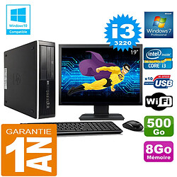 PC HP Compaq 8300 SFF Core I3-3220 Ram 8Go Disque 500 Go Wifi W7 Ecran 19" · Occasion 