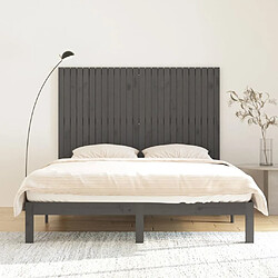 Avis Maison Chic Tête de lit scandinave pour lit adulte,Meuble de chambre murale Gris 166x3x110 cm Bois massif de pin -MN22657