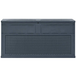 Avis vidaXL Boîte de rangement de jardin 320 L Anthracite