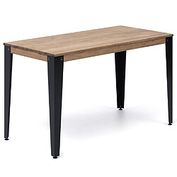 Ds Meubles Table Salle a Manger Lunds 160x80 NG-EV Table Salle a Manger Lunds  160x80x75cm  Noir-Vieilli Box Furniture