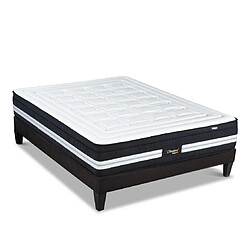 Bellecour Ensemble Chambord Ensemble CHAMBORD 140x190 cm | Matelas Micro-ressorts + Sommier Bois