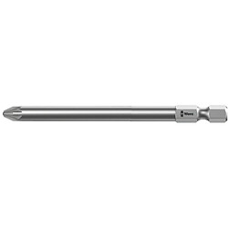 Wera PZ - Tieflochbit - 89 mm 05 060035 001 Kreuzschlitz-PZ Bit PZ 2 6,3 mm (1/4``) Länge:89 mm (05 060035 001) pas cher