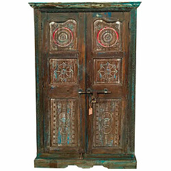 Armoire Alexandra House Living Marron polystyrène Bois de manguier 43 x 206 x 124 cm