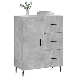 Avis Maison Chic Buffet,Meuble de Rangement,commode pour salon,Cuisine gris béton 69,5x34x90 cm bois d'ingénierie -MN13937