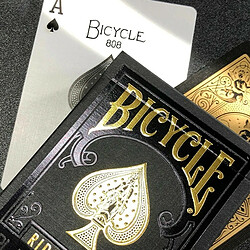 Avis Universal Black Gold Poker Deck Limited Edition Poker Magic Poker Games Magic Skills Accessories(Le noir)