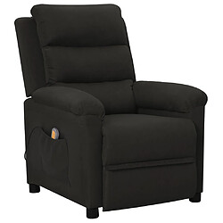 vidaXL Fauteuil de massage Noir Tissu 