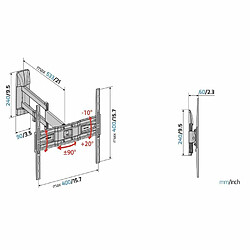 Avis Support mural MELICONI GS DR400 PLUS