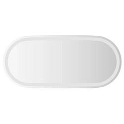 vidaXL Miroir de salle de bain à LED 80x35 cm ovale