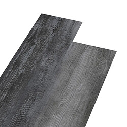 vidaXL Planches de plancher PVC Non auto-adhésif 5,26 m² Gris brillant