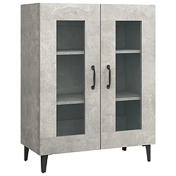 Maison Chic Buffet,Meuble de Rangement,commode pour salon,Cuisine gris béton 69,5x34x90 cm bois d'ingénierie -MN48511