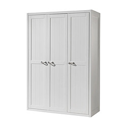 VIPACK Armoire 3 portes Lewis - Blanc