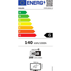 TV intelligente Philips 75PML9008/12 4K Ultra HD 75" LED HDR