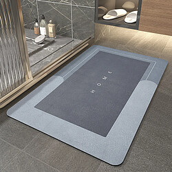 LUUCOZK Tapis de bain antidérapants absorbants à séchage rapide pour salle de bain - Bleu-40x60cm