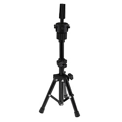 Cosmetology Head Mannequin Training Practice Holder Tripod Stand Rack Noir