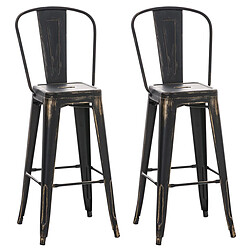 Acheter Non Lot de 2 tabourets de bar Aiden