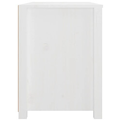 Acheter vidaXL Armoire latérale Blanc 100x40x54 cm Bois de pin massif