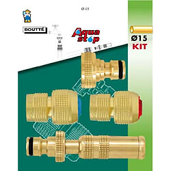 BOUTTÉ - Kit d'arrosage 4 pièces pour tuyau Ø15