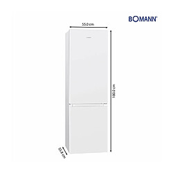 Réfrigérateur et congélateur 269L blanc Bomann KG184-1-blanc pas cher