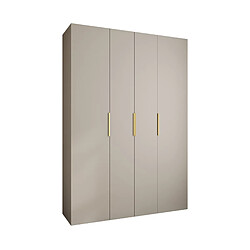 Abiks Meble Armoire à portes battantes Como 4 245,5/170/40 4 portes (cachemire/doré)