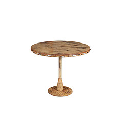 Biscottini Table Pliante En Finition CrÈme Antique