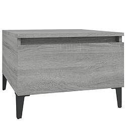 vidaXL Table d'appoint Sonoma gris 50x46x35 cm Bois d'ingénierie