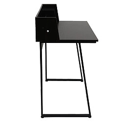 Avis Mendler Table console HWC-K69, table de téléphone, 82x51cm structure 3D, métal MDF ~ noir