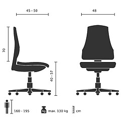 Acheter Siège de bureau / Fauteuil de direction ROVO XL, cuir véritable noir