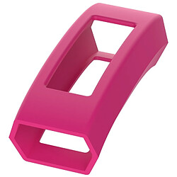 Wewoo Protection écran Dispositif portable intelligentétui de en silicone de couleur unie pour FITBIT Alta / HR rose rouge