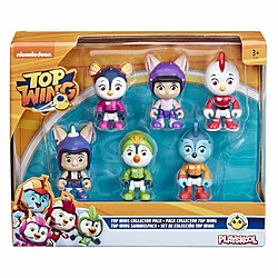 Top Wing ? Coffret de 6 Figurines Top Wing - Personnages Swift, Betty, Rod, Baddy, Penny et Brody ? 8 cm - Jouet enfant