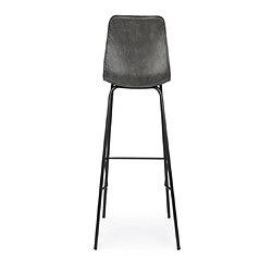 Acheter Bizzotto Tabouret Lot de 2 Tabourets de bar Kyra Pu Anthracite Vinta