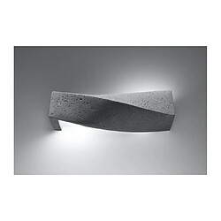 Avis Luminaire Center Plafonnier Sigma Béton Gris 2 ampoules 16cm