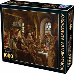 D-Toys - 75680/MA 01 - Puzzle - 1000 pièces - Makovsky A Boyar - Mariée