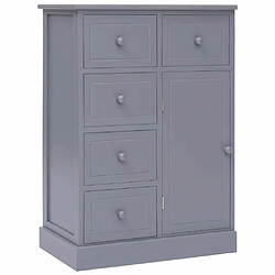 Acheter Maison Chic Buffet commode,console avec 10 tiroirs pour rangement Gris 113x30x79 cm Bois -MN14801