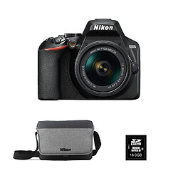 Nikon D3500 + AF-P DX 18-55 VR + Fourre-tout + Carte SD 16 Go 