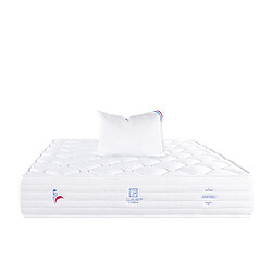 LUXURY LITERIE Matelas 90x190 cm, Patriote Mousse, 27cm, mémoire de forme , Indépendance du Couchage, Soutien ferme + Oreiller