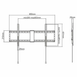 Support mural GEMBIRD WM-90F-01 43" 90"