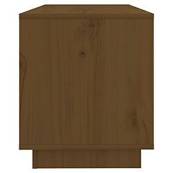 Maison Chic Meuble TV scandinave - Banc TV pour salon Marron miel 74x34x40 cm Bois de pin massif -MN13884 pas cher