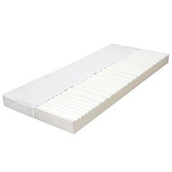 vidaXL Matelas 100x200 cm 7 zones Mousse PU 10 cm H2 H3 