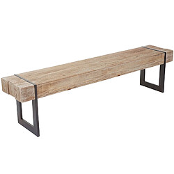 Mendler Banc Salle à Manger HWC-A15, Sapin Massif Rustique ~ 160cm