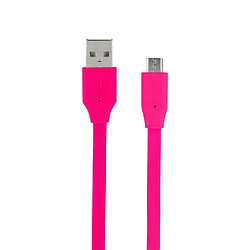 MOOOV Câble micro USB Neon /USB-A plat 1 m - rose 