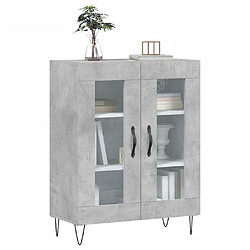 Avis Maison Chic Buffet,Meuble de Rangement,commode pour salon,Cuisine gris béton 69,5x34x90 cm bois d'ingénierie -MN22722